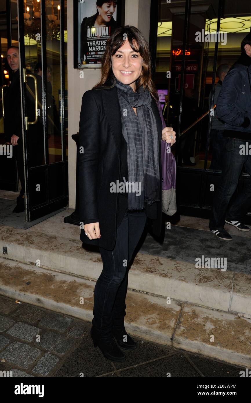 Shirley Bousquet bei der Premiere des neuen Stücks 'Lucide' im Theater Marigny, Paris, Frankreich am 25. Januar 2012. Foto von Alban Wyters/ABACAPRESS.COM Stockfoto