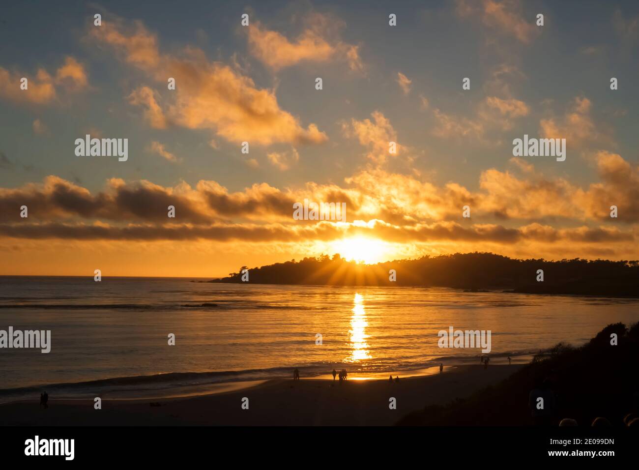 California Sunset Stockfoto