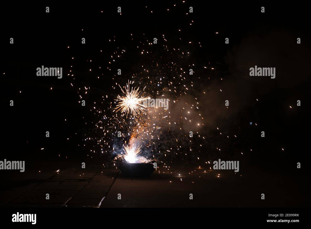 Feuerwerk-Feier Stockfoto