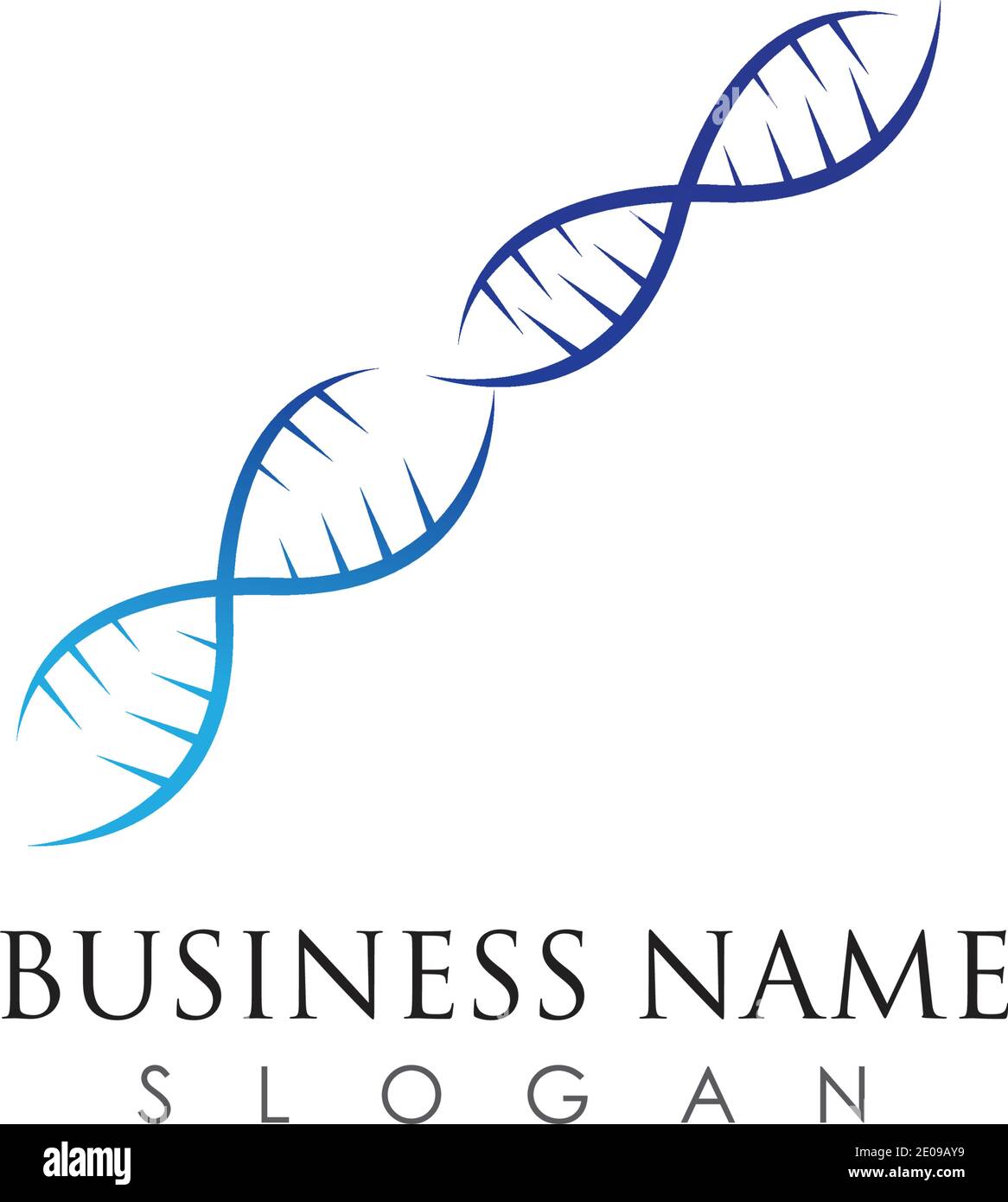 Vorlage für DNA-Logo-Vektor-Symbol Stock Vektor