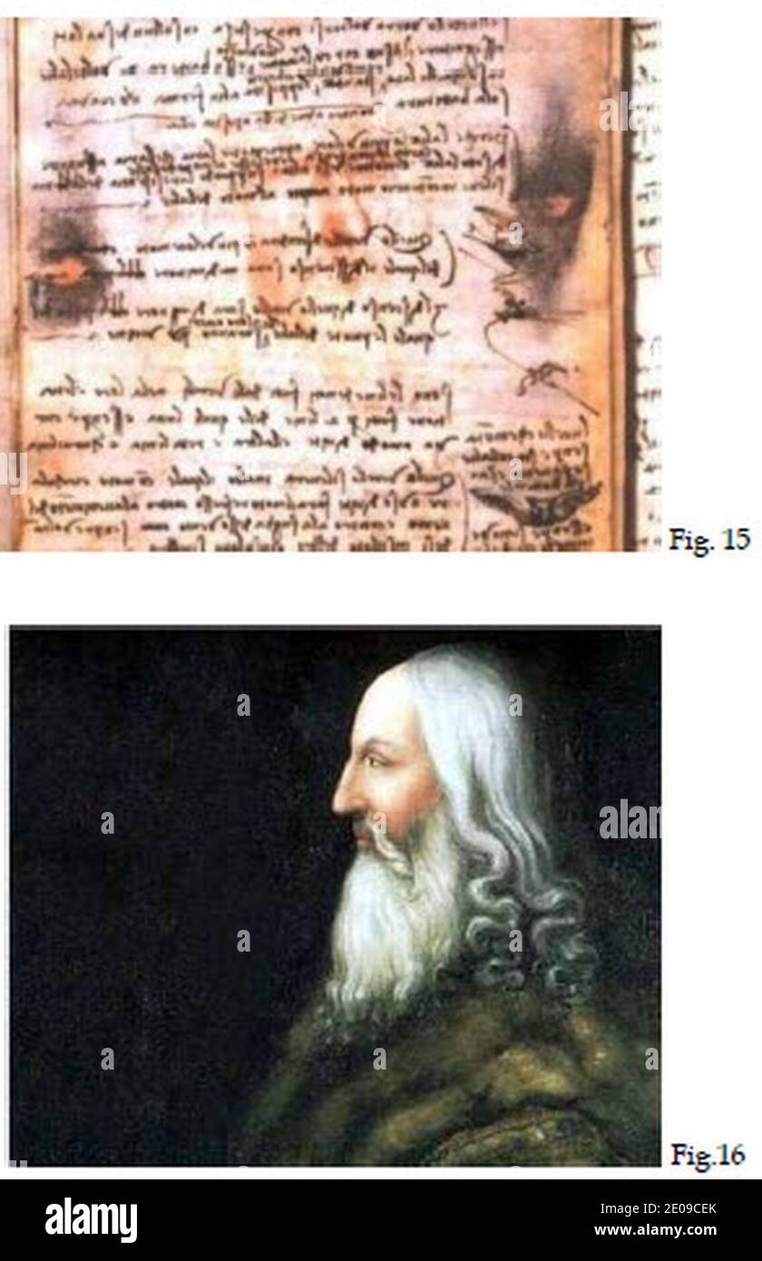 Leonardo da Vinci LUCAN Barbatelli 15 - 16. Stockfoto