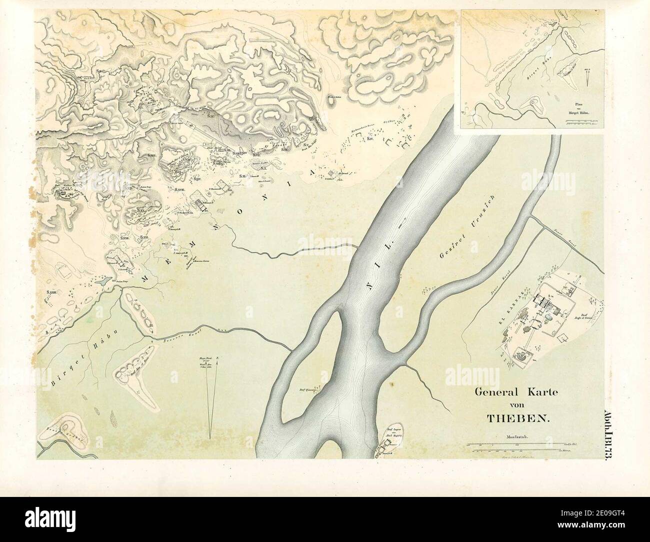 Lepsius-Projekt tw 1-2-073. Stockfoto