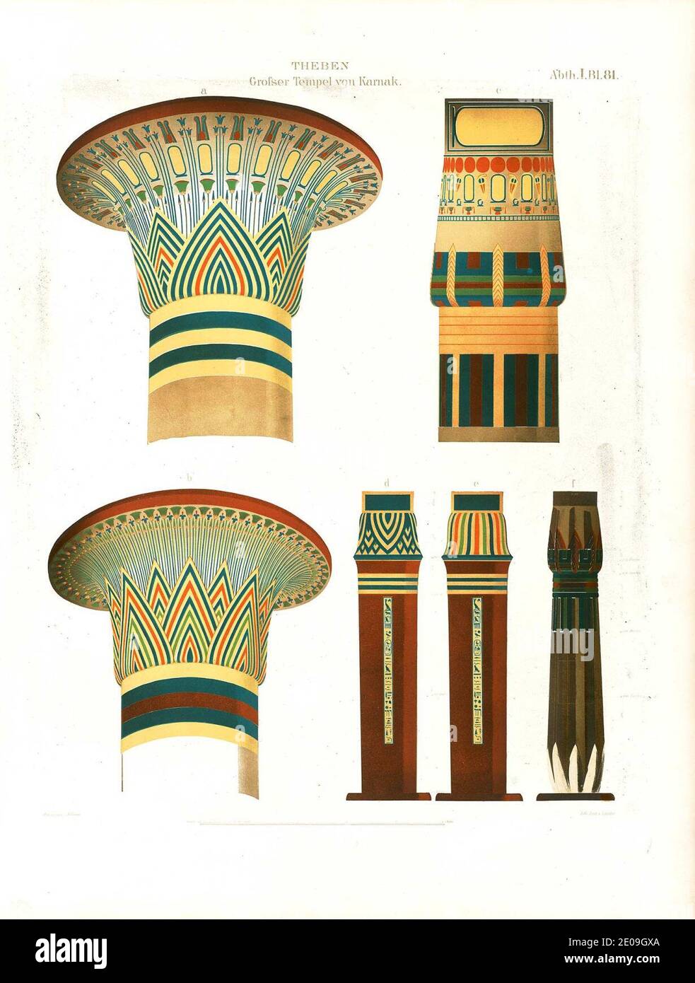 Lepsius-Projekt tw 1-2-081. Stockfoto