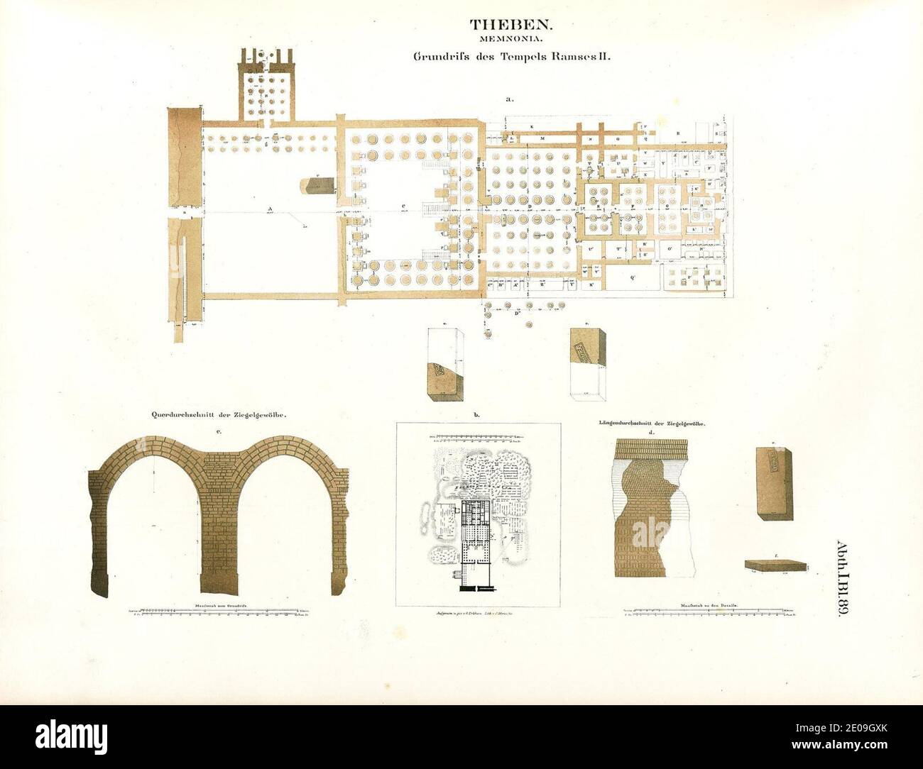 Lepsius-Projekt tw 1-2-089. Stockfoto