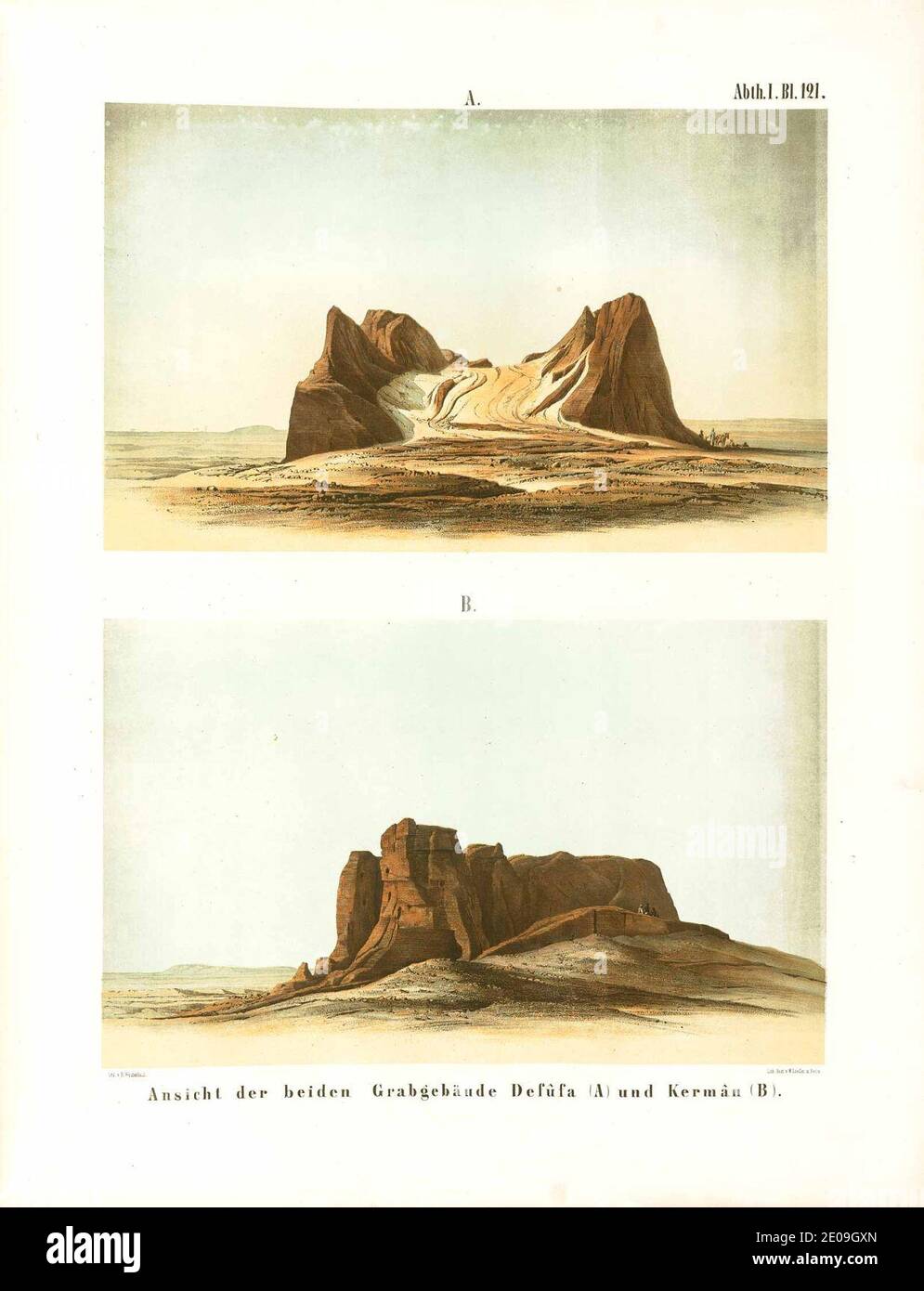 Lepsius-Projekt tw 1-2-121. Stockfoto