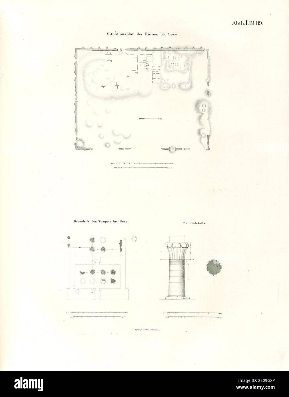 Lepsius-Projekt tw 1-2-119. Stockfoto
