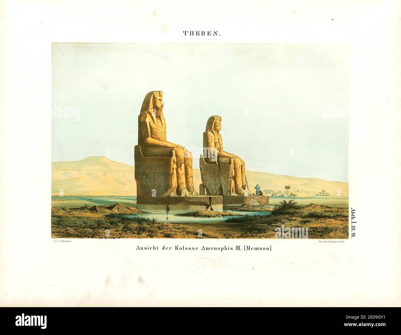 Lepsius-Projekt tw 1-2-091. Stockfoto