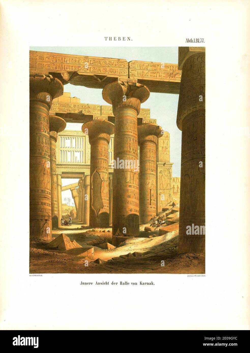 Lepsius-Projekt tw 1-2-077. Stockfoto