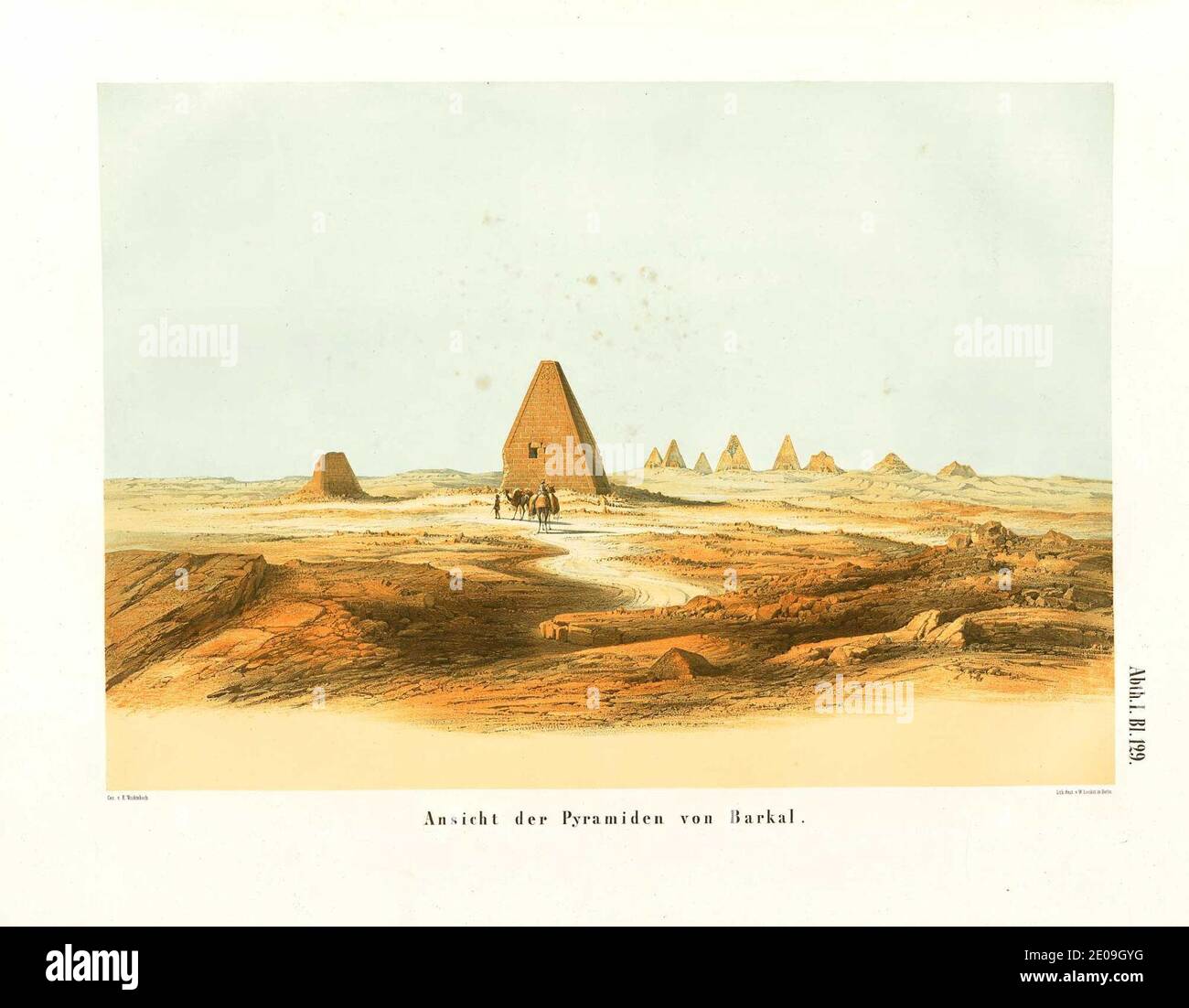 Lepsius-Projekt tw 1-2-129. Stockfoto