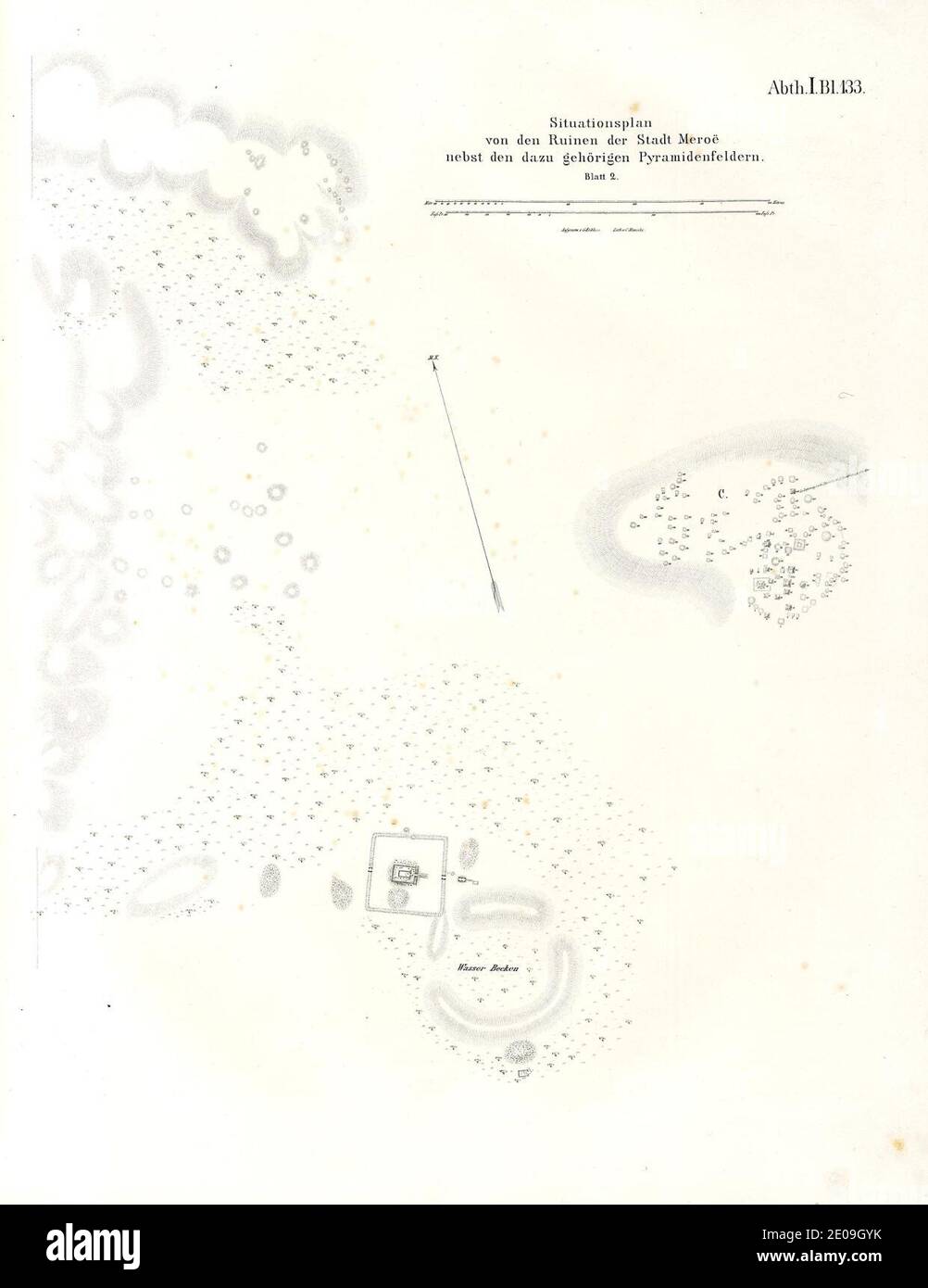 Lepsius-Projekt tw 1-2-133. Stockfoto