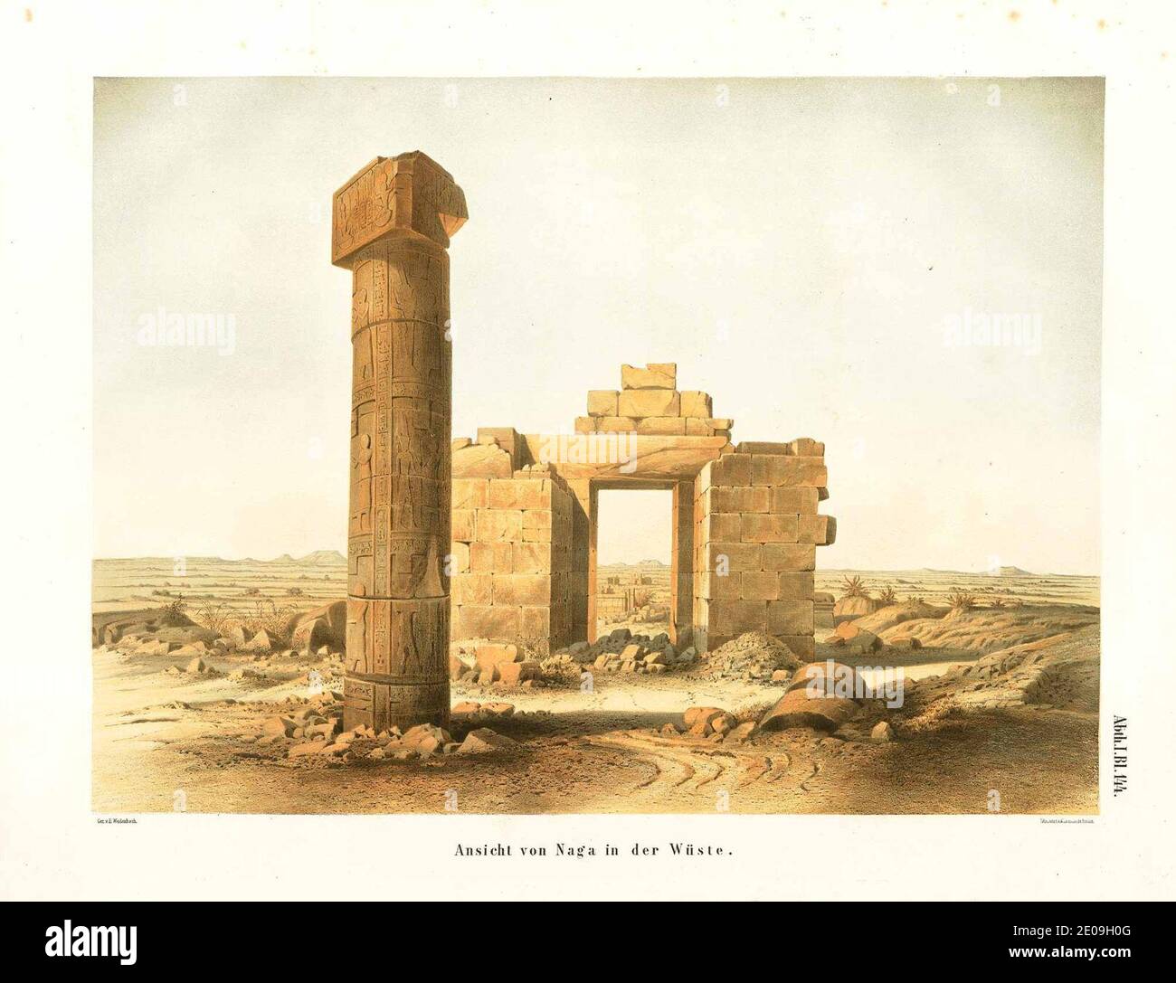 Lepsius-Projekt tw 1-2-144. Stockfoto