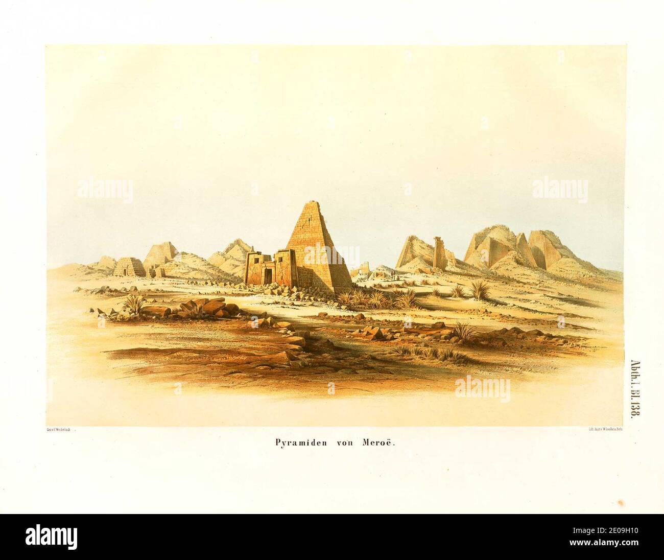 Lepsius-Projekt tw 1-2-138. Stockfoto