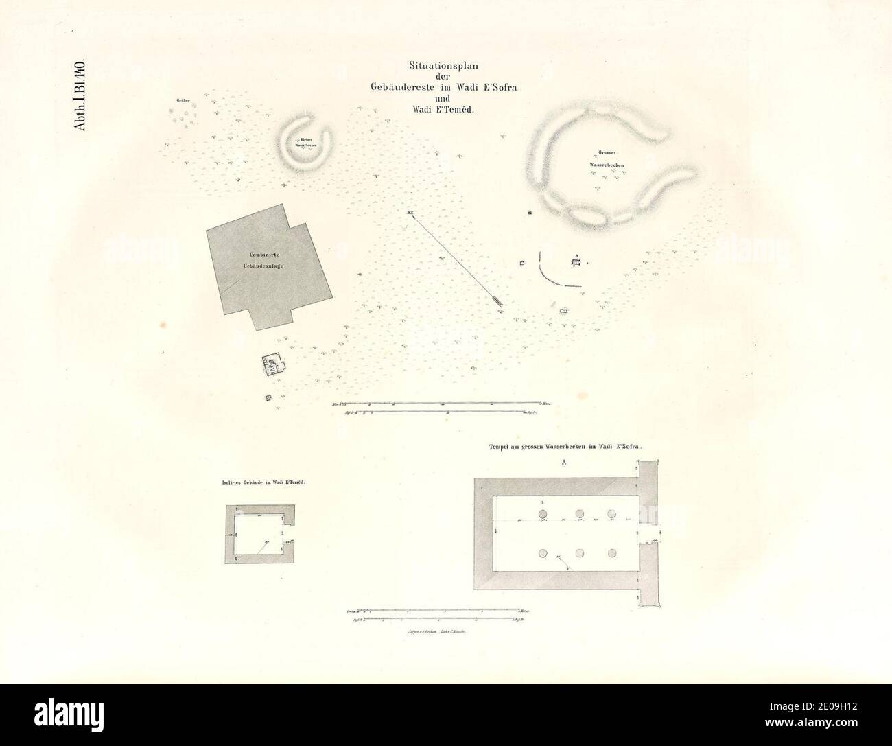 Lepsius-Projekt tw 1-2-140. Stockfoto