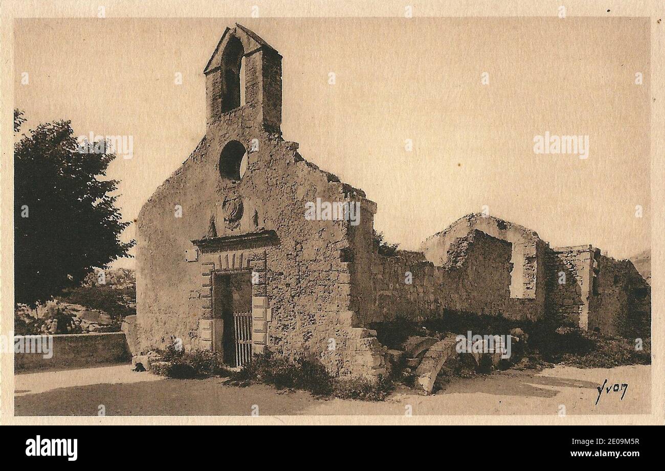 Les Baux-de-Provence-FR-13-vers 1930-CPA-12 1. Stockfoto