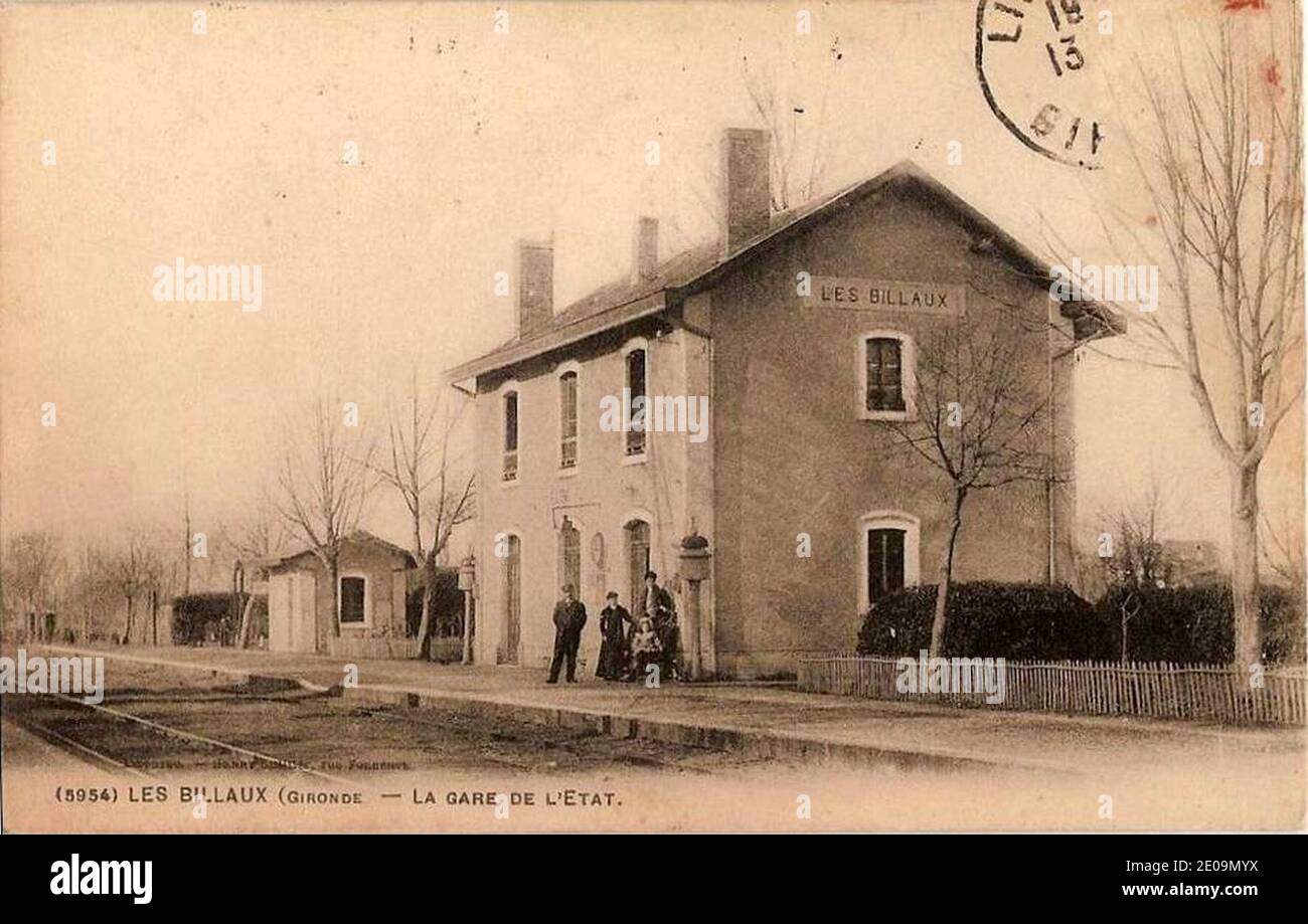 Les Billaux - Gare 2 1. Stockfoto