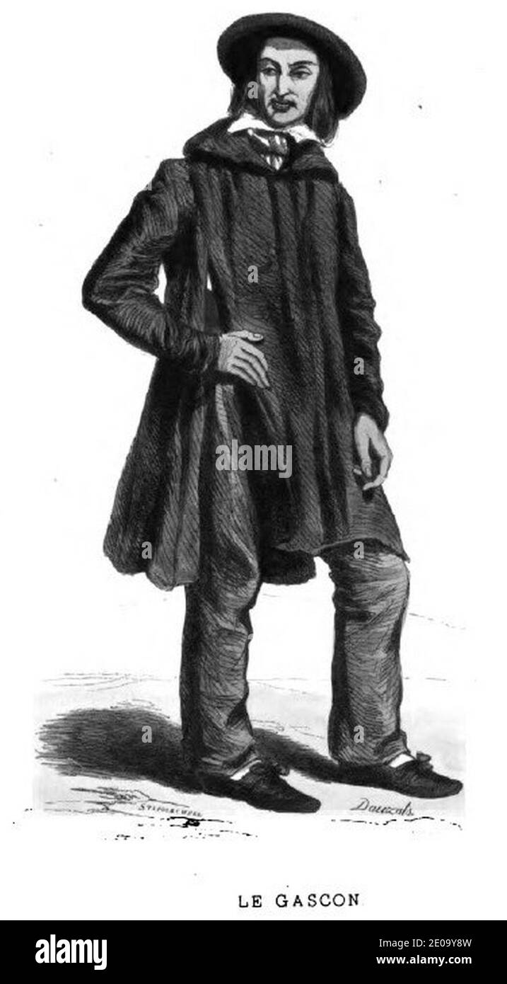 Les Français peints par eux mêmes-Le Gascon 1. Stockfoto