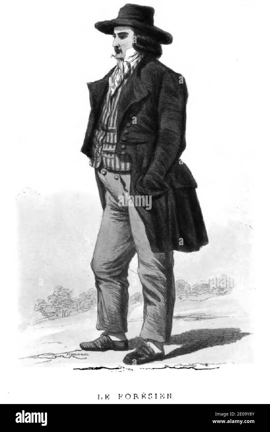 Les Français peints par eux mêmes-Le Forésien 1. Stockfoto