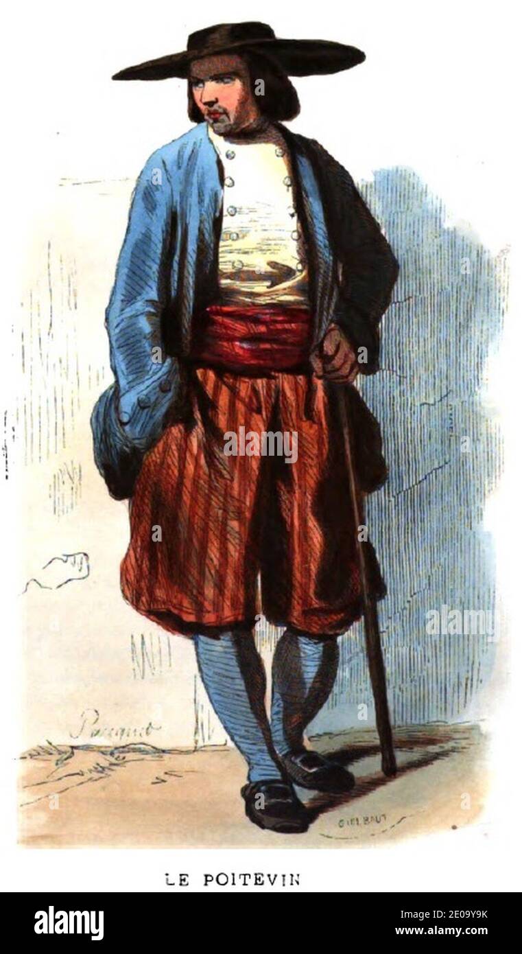 Les Français peints par eux mêmes-Le Poitevin. Stockfoto