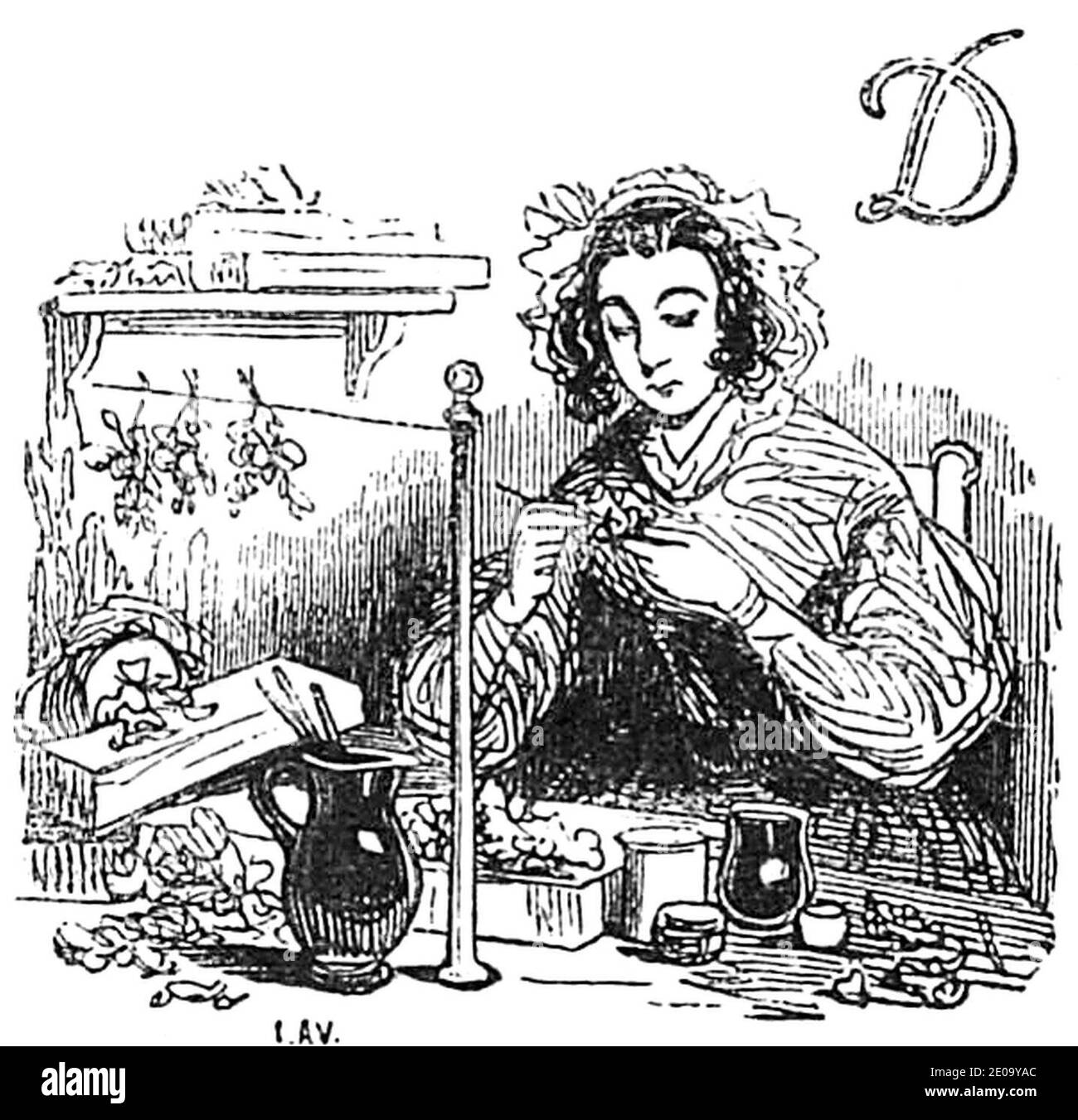 Les Français peints par eux-mêmes - Tome I, 1840 (Seite 39 crop)2 1. Stockfoto