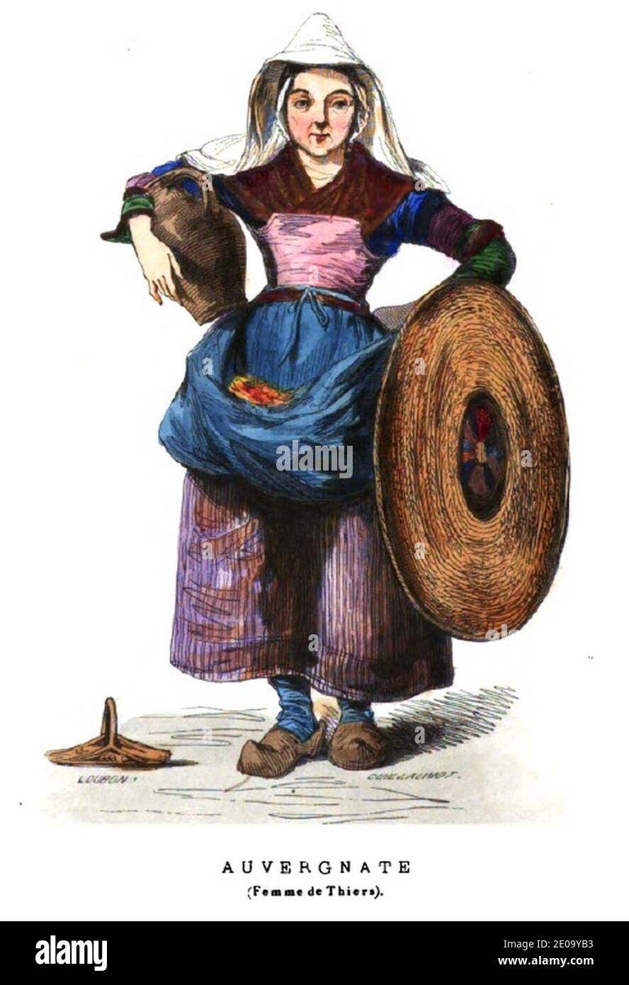 Les Français peints par eux mêmes-Auvergnate (Thiers). Stockfoto