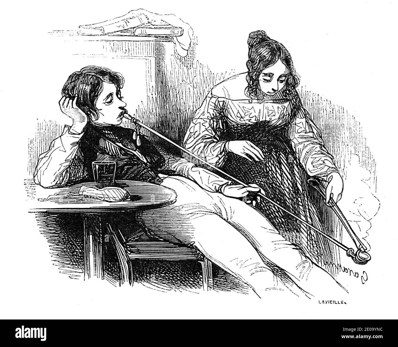 Les Français peints par eux-mêmes - Tomé I, 1840 (Seite 56 Ernte) 1. Stockfoto