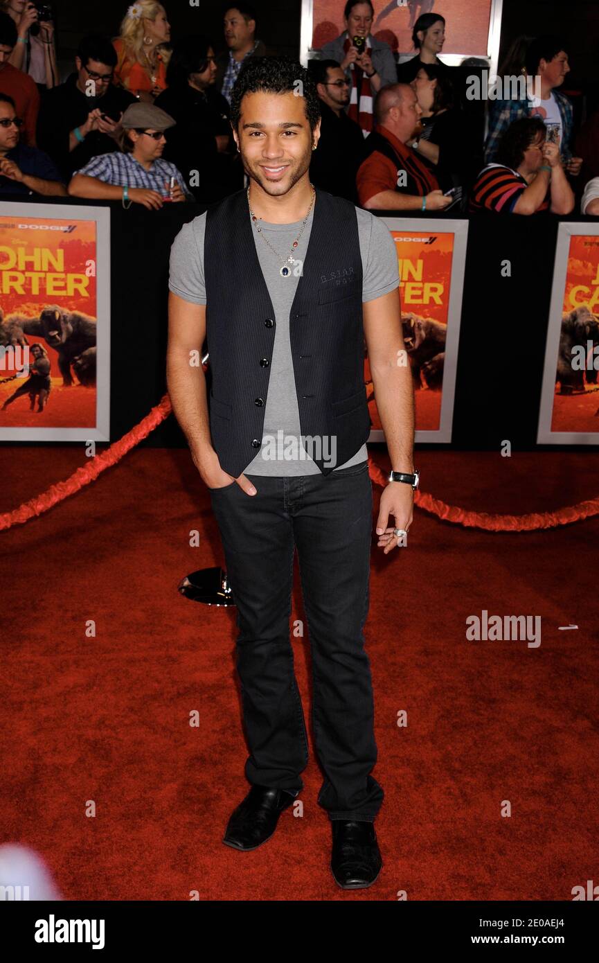 Corbin Bleu bei der Weltpremiere von Disney's John Carter im Regal Cinemas in L.A. Live in Los Angeles, Kalifornien am 22. Februar 2012. Foto von Graylock/ABACAPRESS.COM Stockfoto