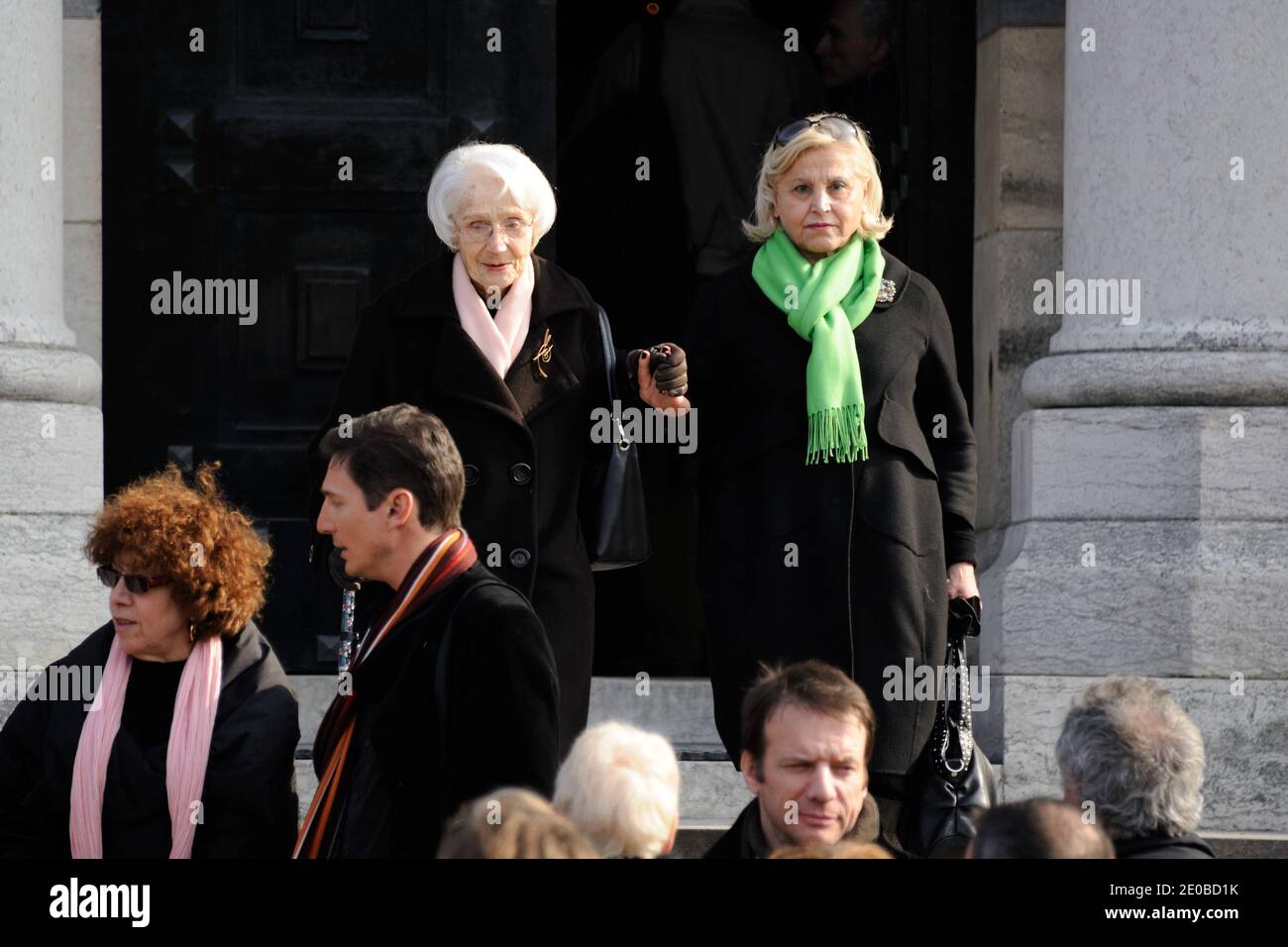 Gisele Casadesus bei der Trauermesse des Schauspielers Michel Duchaussoy auf dem Friedhof Pere Lachaise in Paris, Frankreich am 20. März 2012. Foto von Alban Wyters/ABACAPRESS.COM Stockfoto