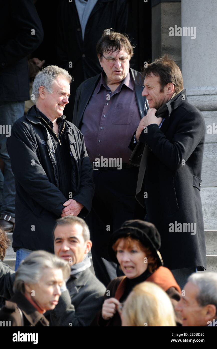 Samuel Le Bihan bei der Trauermesse des Schauspielers Michel Duchaussoy auf dem Friedhof Pere Lachaise in Paris, Frankreich am 20. März 2012. Foto von Alban Wyters/ABACAPRESS.COM Stockfoto