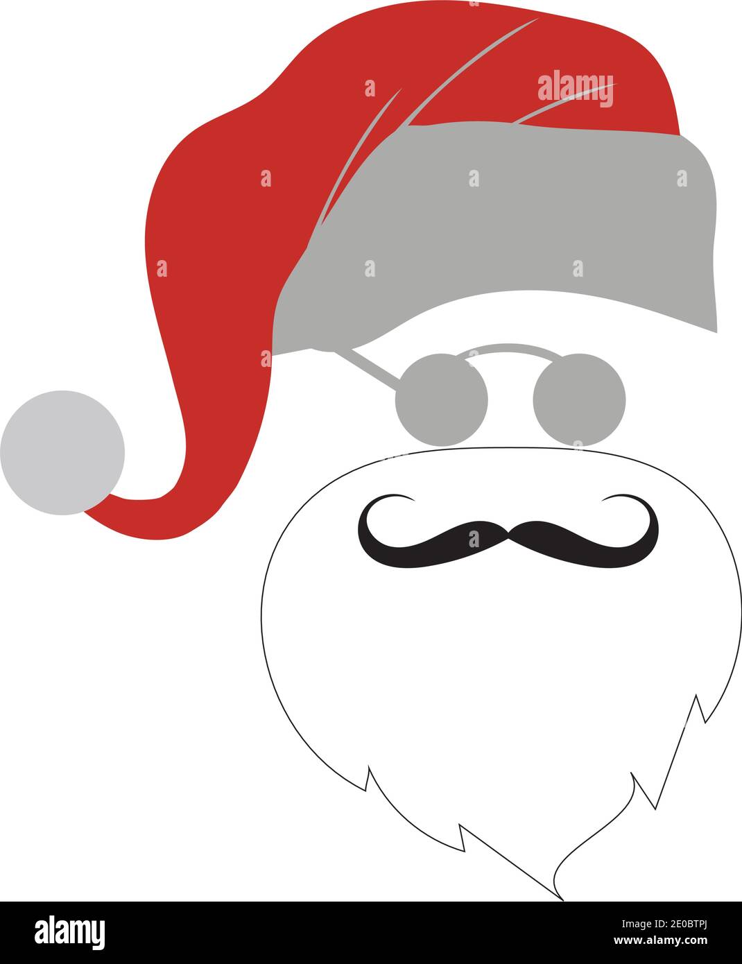 santa claus Vektor-Symbol Logo Illustration Design Vorlage Stock Vektor