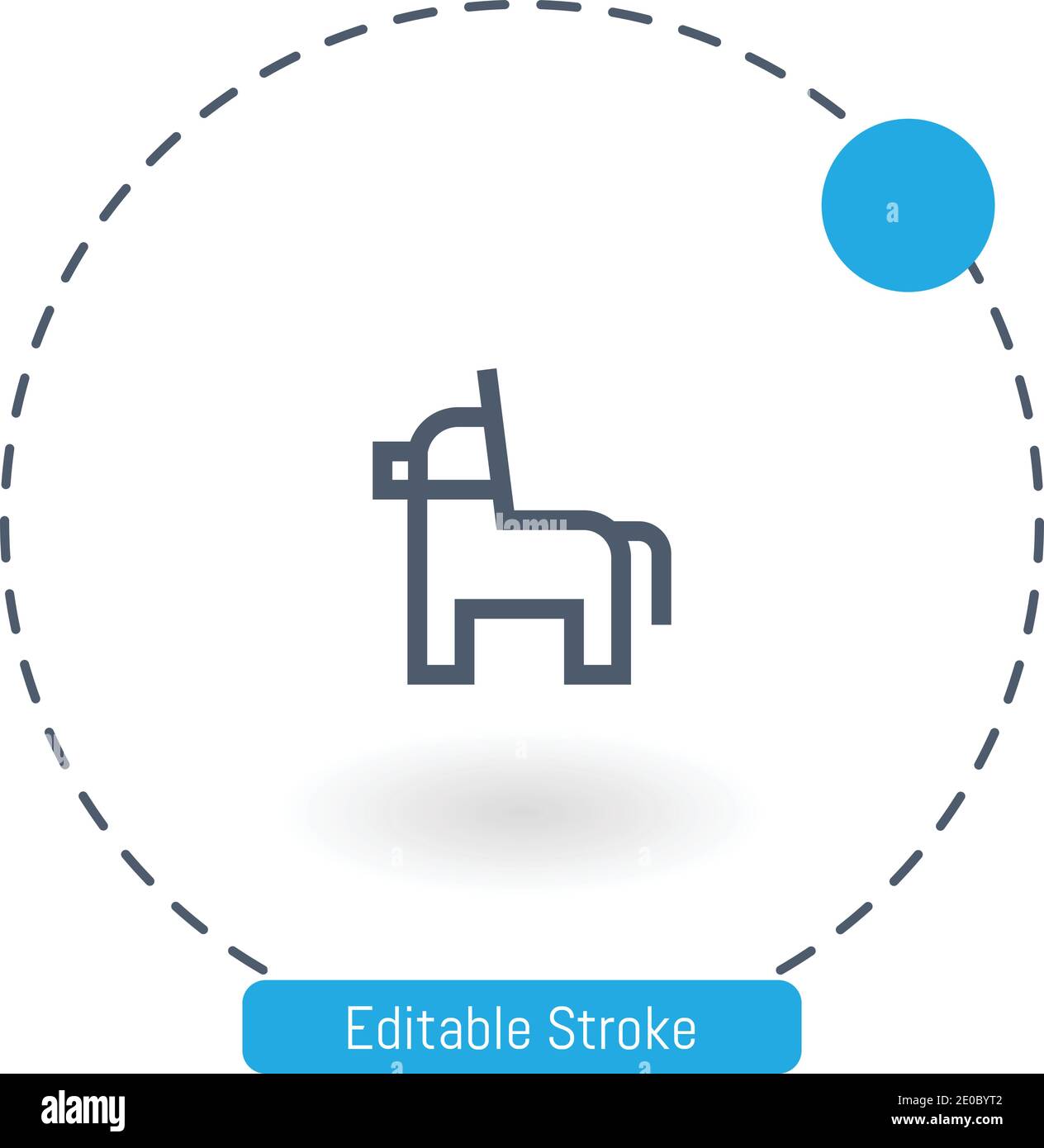 pinata Vektor-Symbol editierbare Konturumrisssymbole für Web und Mobil Stock Vektor