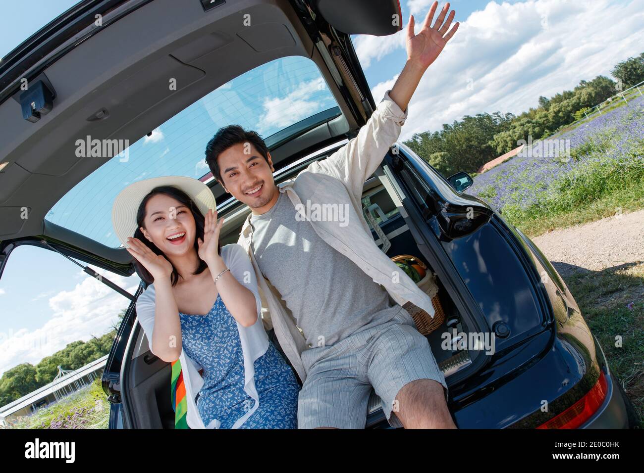 Junge Paare Straße Stockfoto