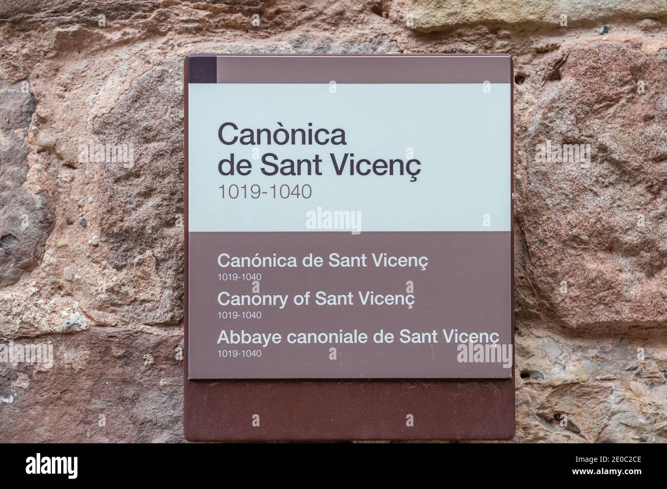 Canonry von Sant Vicenç Signal, Schloss von Cardona, Katalonien, Spanien Stockfoto