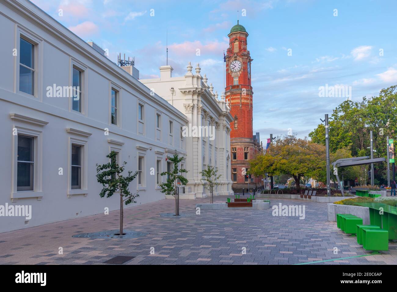 Rathaus und Postgebäude in Launceston in tasmanien, Australien Stockfoto