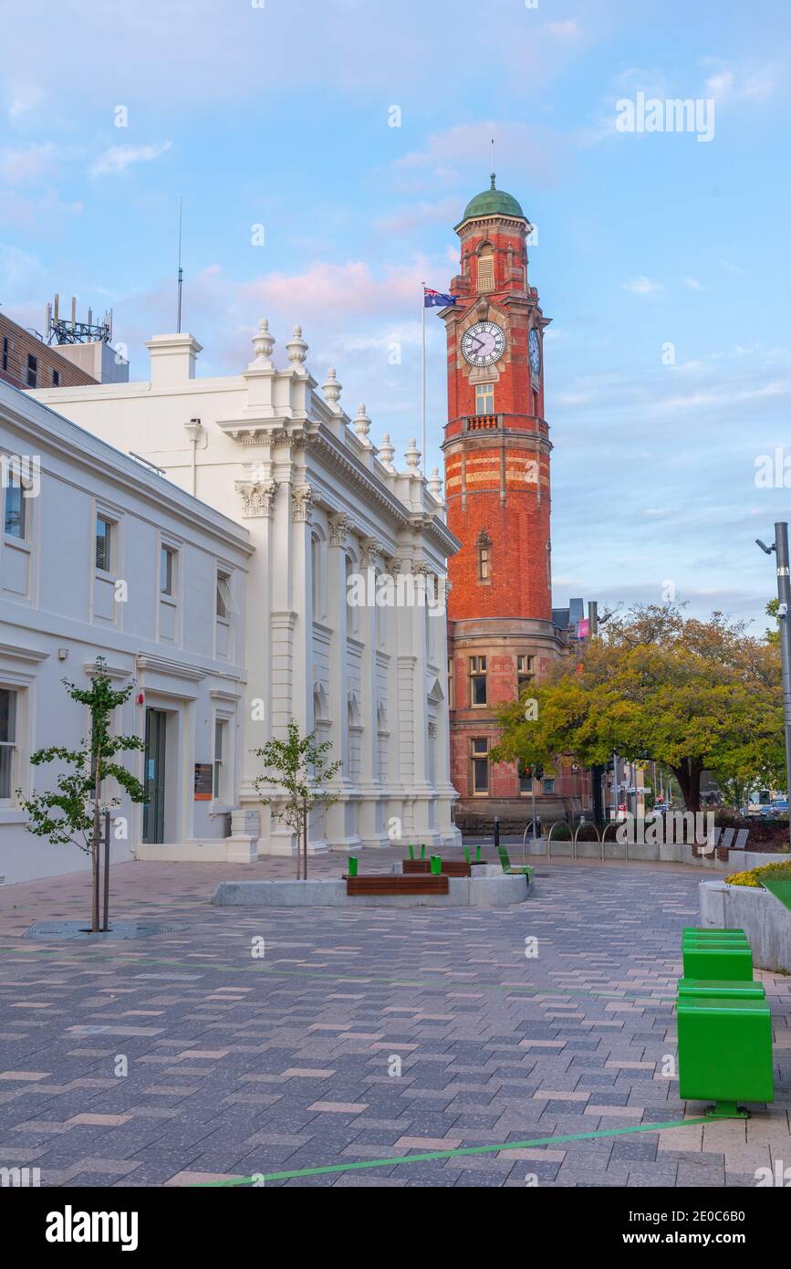 Rathaus und Postgebäude in Launceston in tasmanien, Australien Stockfoto