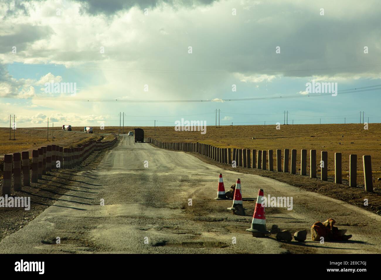 Mount Tunggula Tibet Region Landschaft Stockfoto