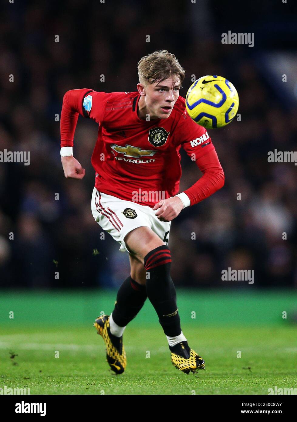 Aktenfoto vom 17-02-2020 von Manchester United's Brandon Williams. Stockfoto