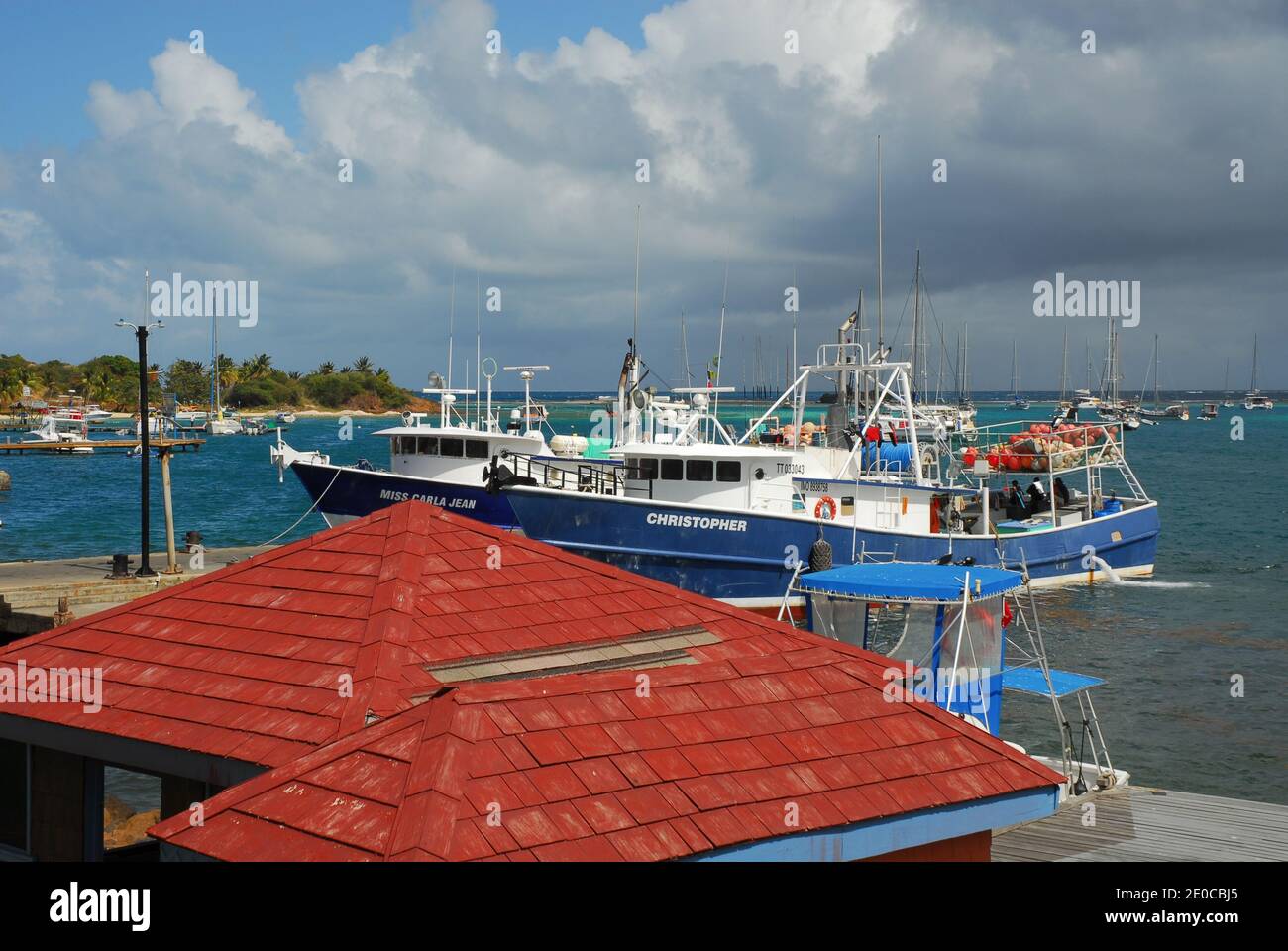 Karibik: Windward Islands: St. Vincent und die Grenadinen: Union Island: Clifton Stockfoto