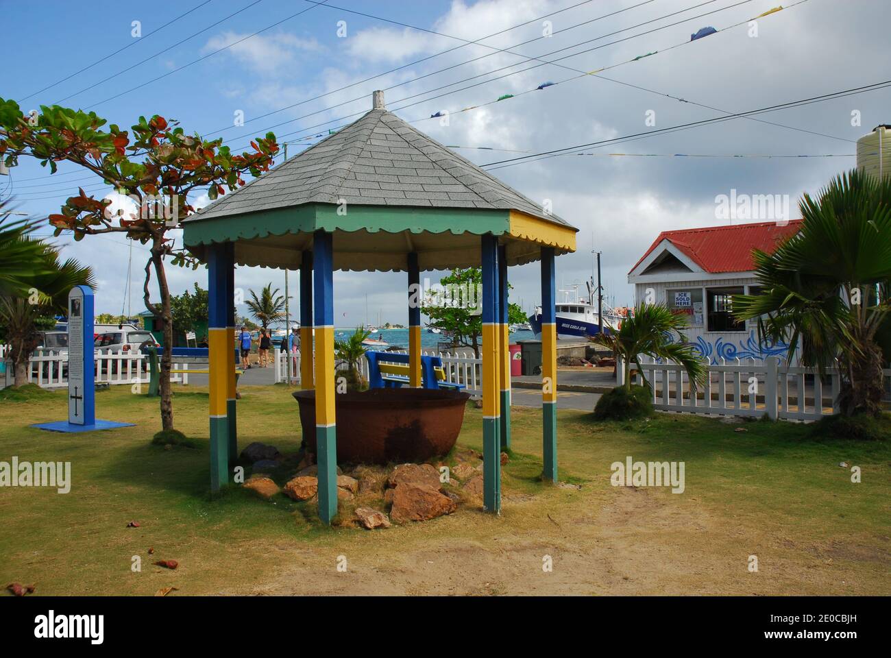 Karibik: Windward Islands: St. Vincent und die Grenadinen: Union Island: Clifton Stockfoto