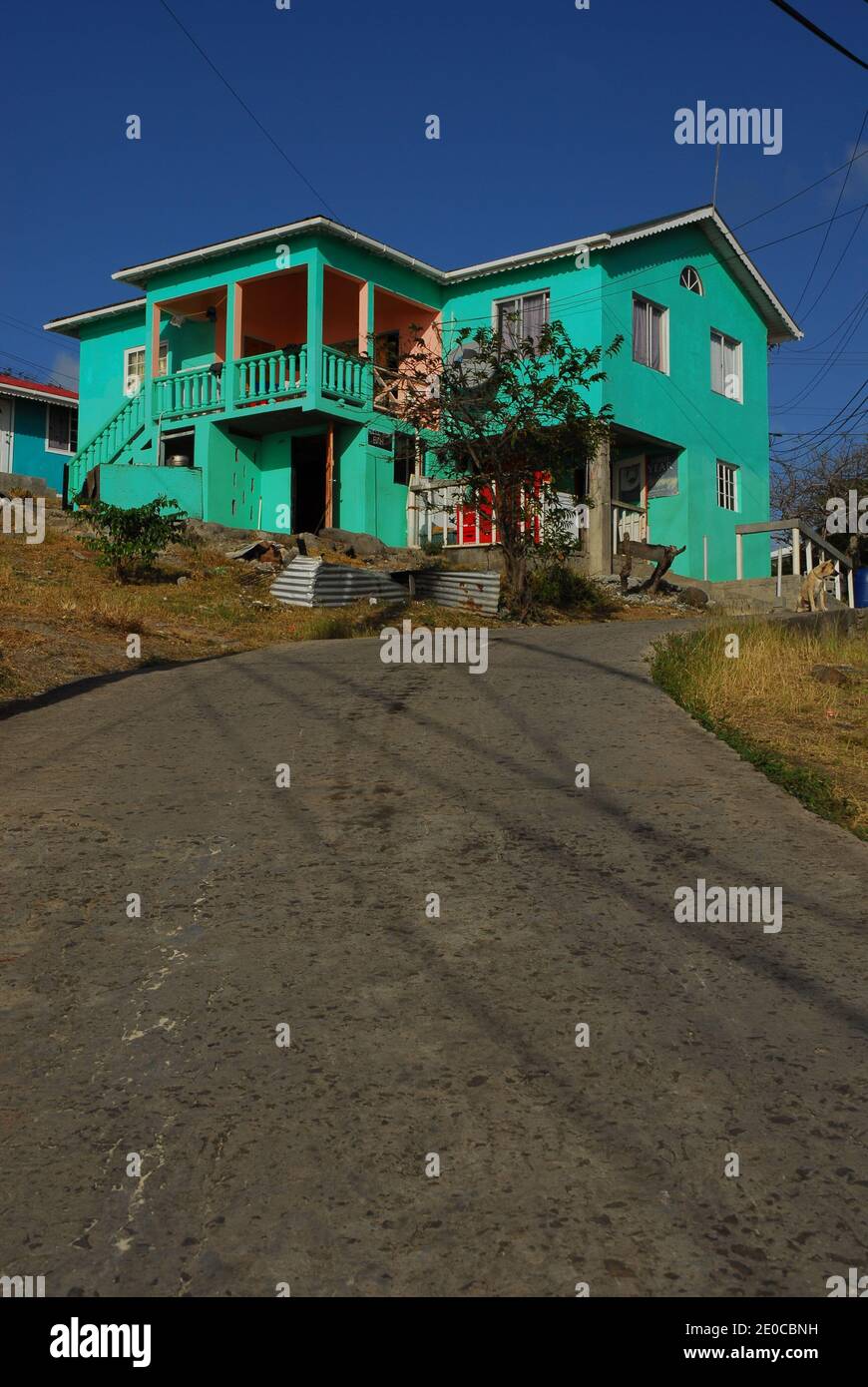 Karibik: Windward Islands: St. Vincent und die Grenadinen: Mayreau: Hill Top Bar Stockfoto