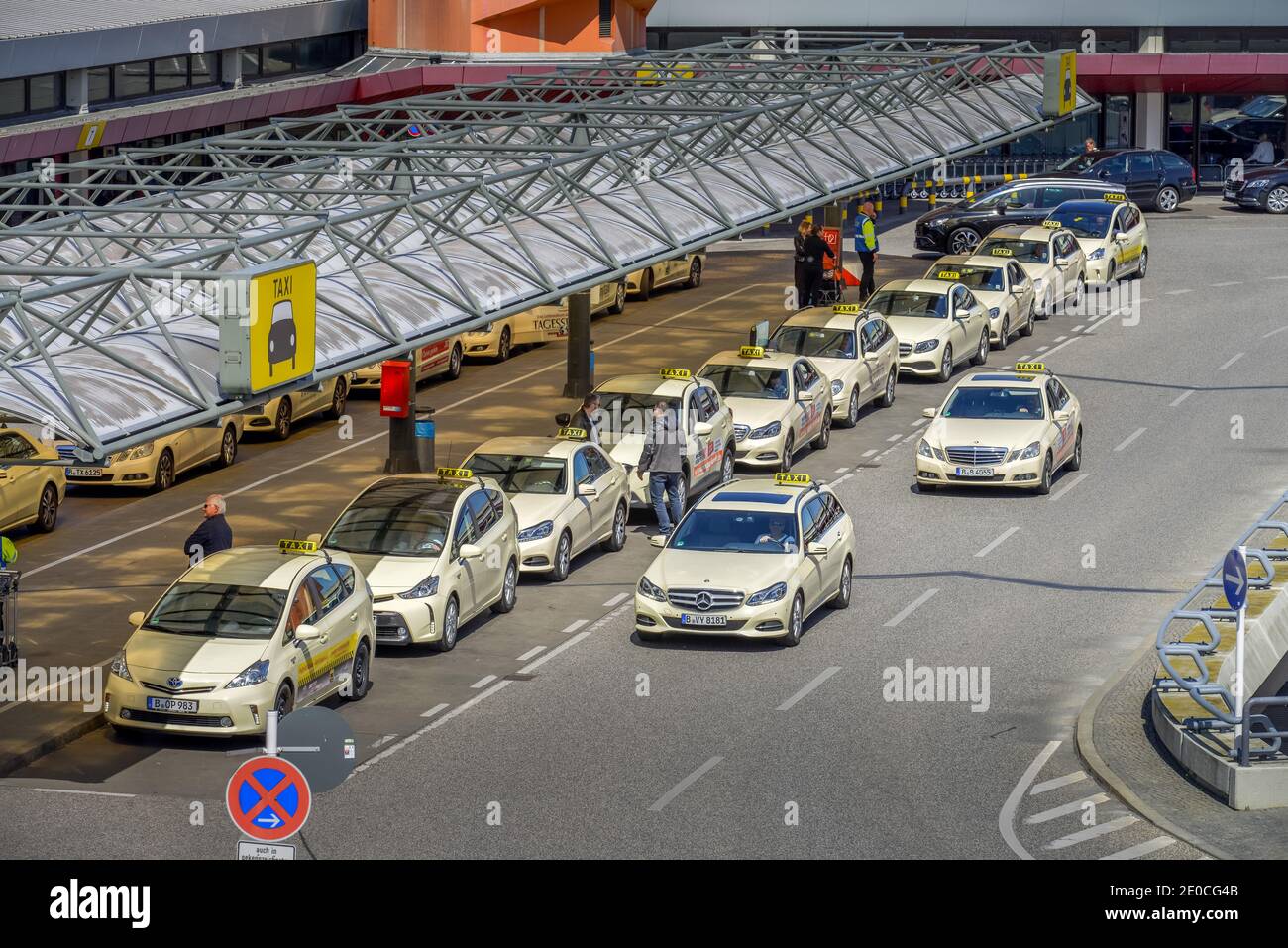 Taxis, Flughafen, Tegel, Reinickendorf, Berlin, Deutschland Stockfoto
