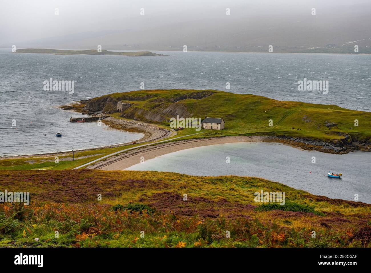 Strand ganz im Norden entlang der N500 (Nordküste 500) (NC500), Schottland, Vereinigtes Königreich, Europa Stockfoto