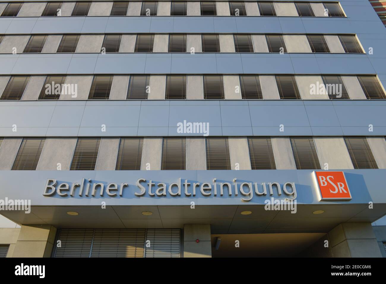 BSR, Muehlenstrasse, Friedrichshain, Berlin, Deutschland Stockfoto