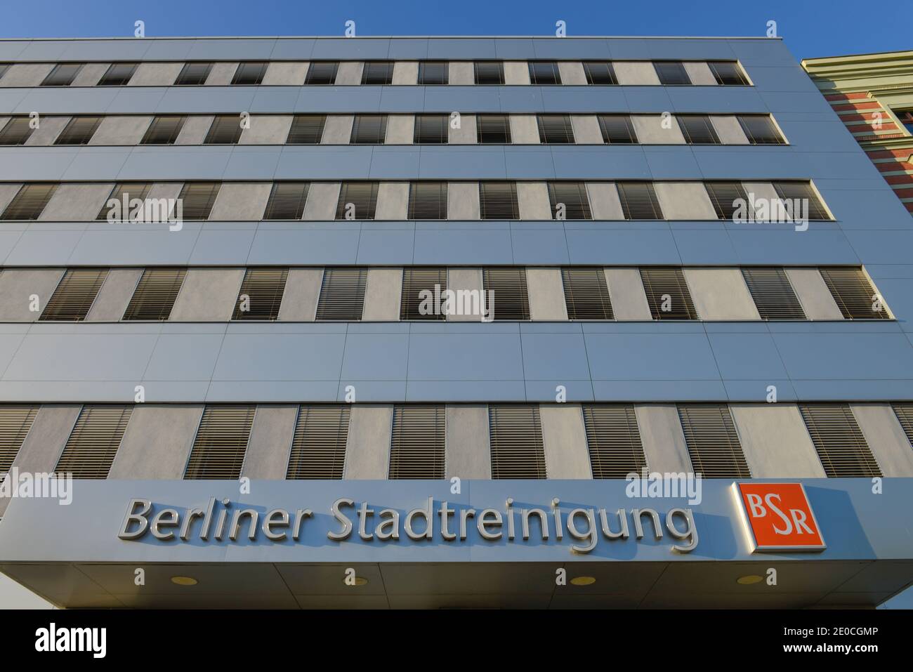 BSR, Muehlenstrasse, Friedrichshain, Berlin, Deutschland Stockfoto