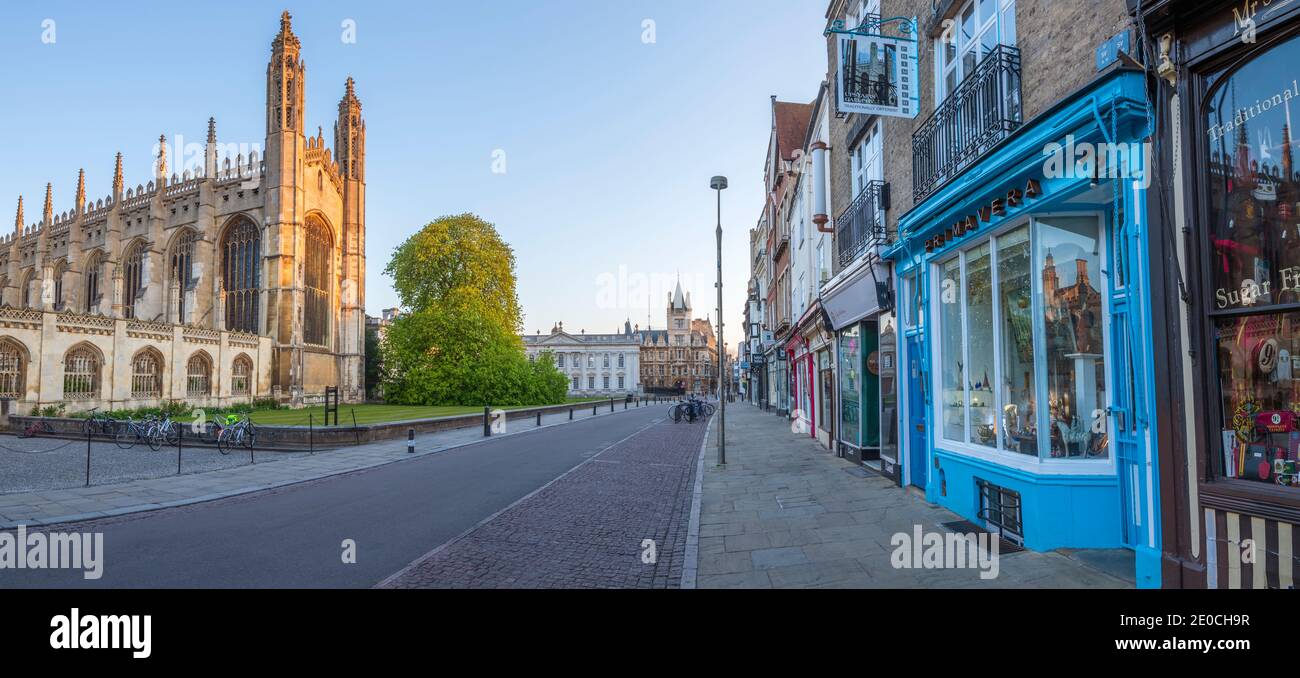 King's Parade, King's College Chapel, Cambridge, Cambridgeshire, England, Vereinigtes Königreich, Europa Stockfoto