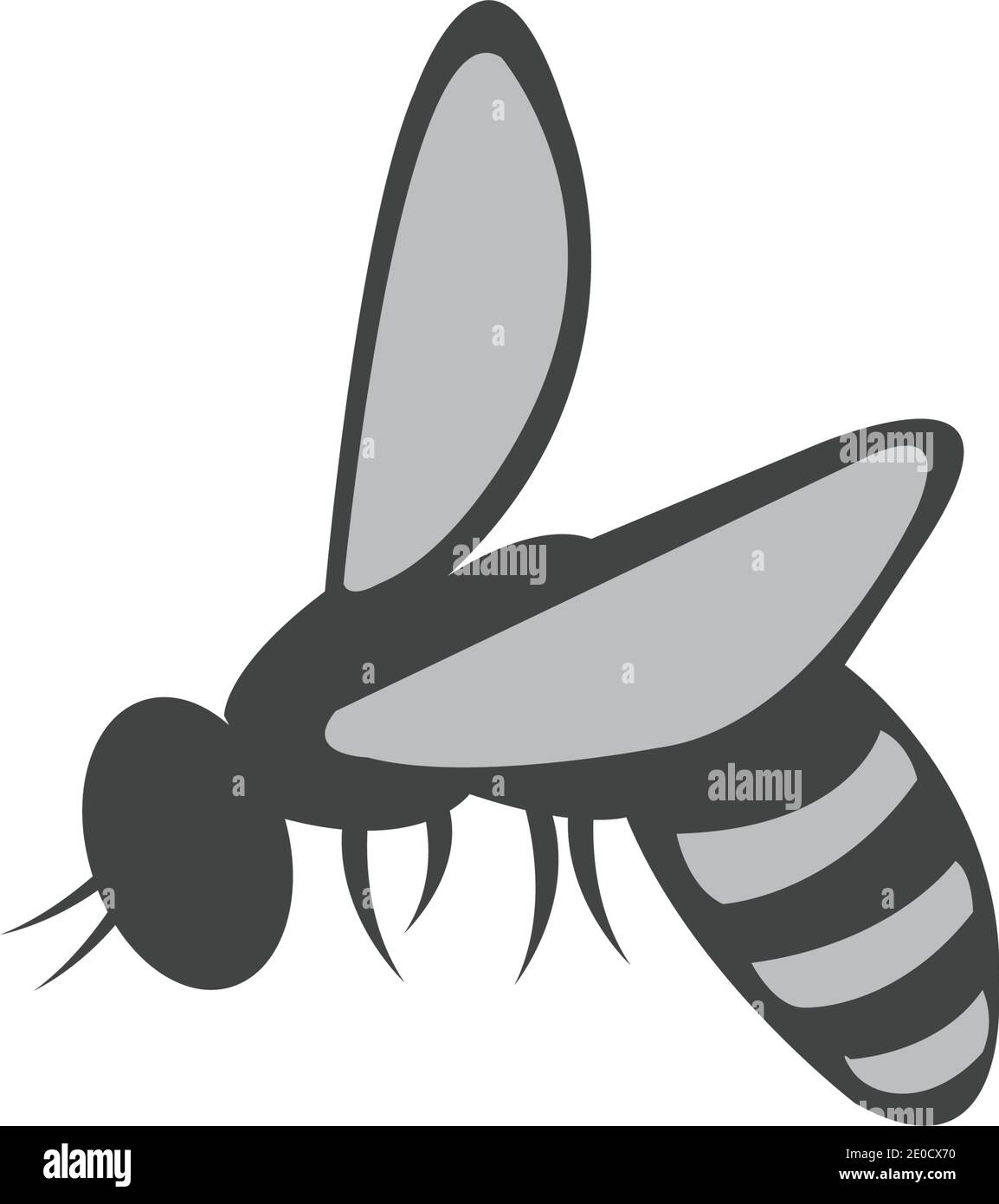 Bee Logo Vektor Symbol Illustration Stock Vektor