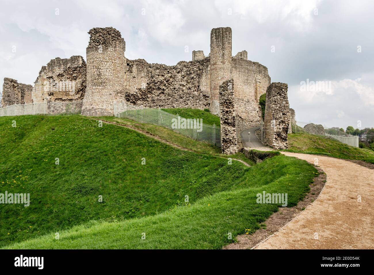 Conisbrough Castle, Conisbrough, Doncaster, England, Vereinigtes Königreich Stockfoto