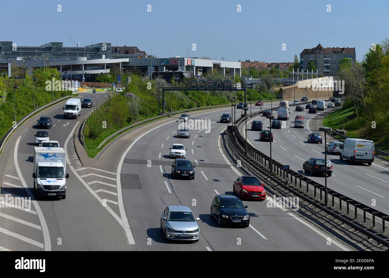 Autobahn A 100, Sachsendamm, Schöneberg, Berlin, Deutschland Stockfoto