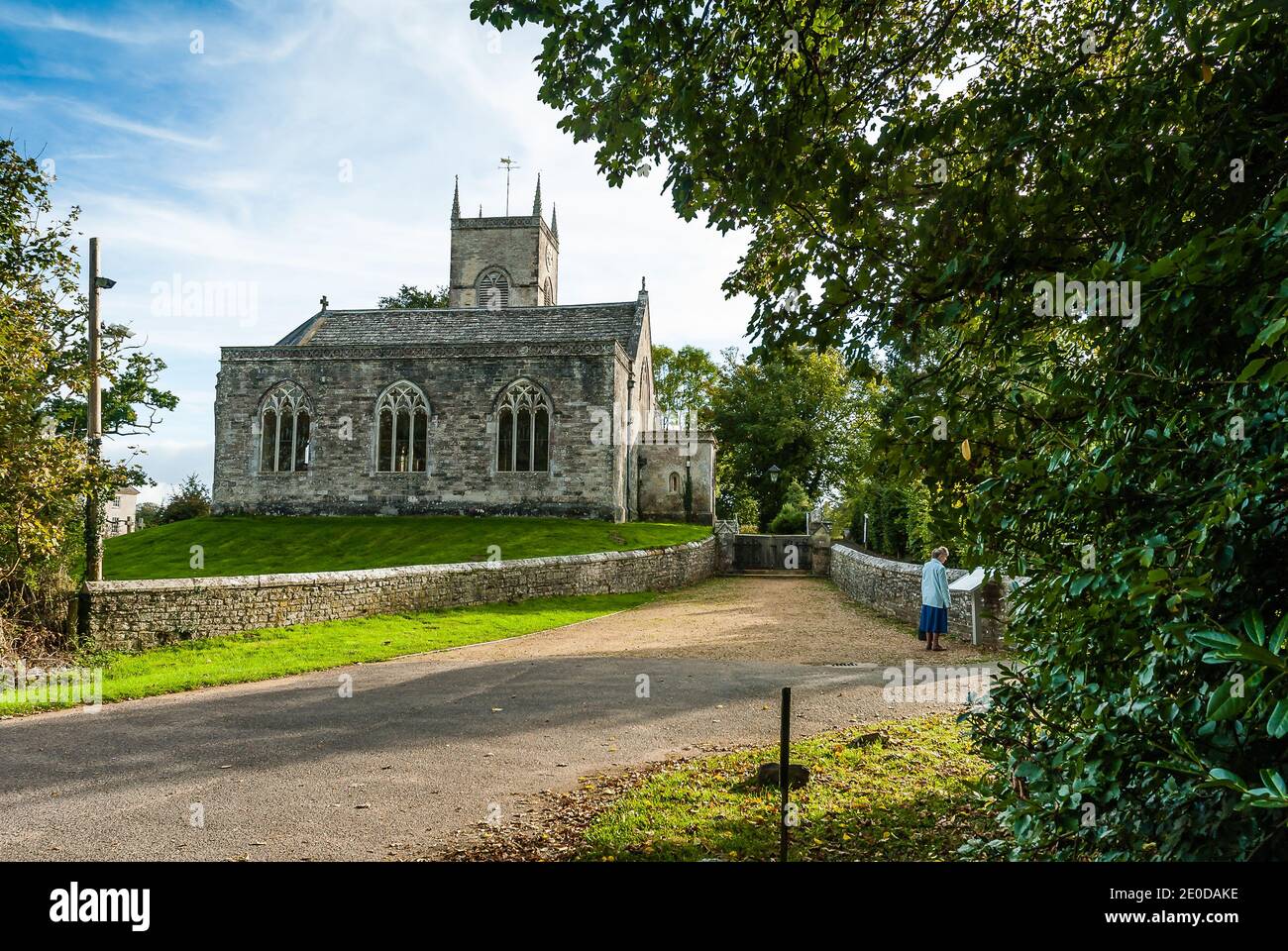 St. Nikolaus. Die Pfarrkirche von Moreton, Dorset. Stockfoto