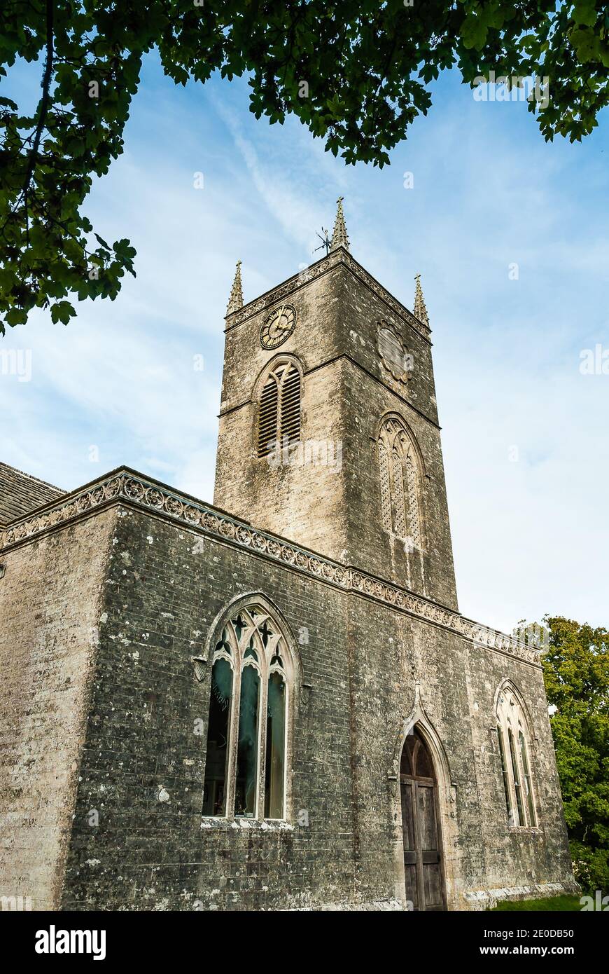 St. Nikolaus. Die Pfarrkirche von Moreton, Dorset. Stockfoto