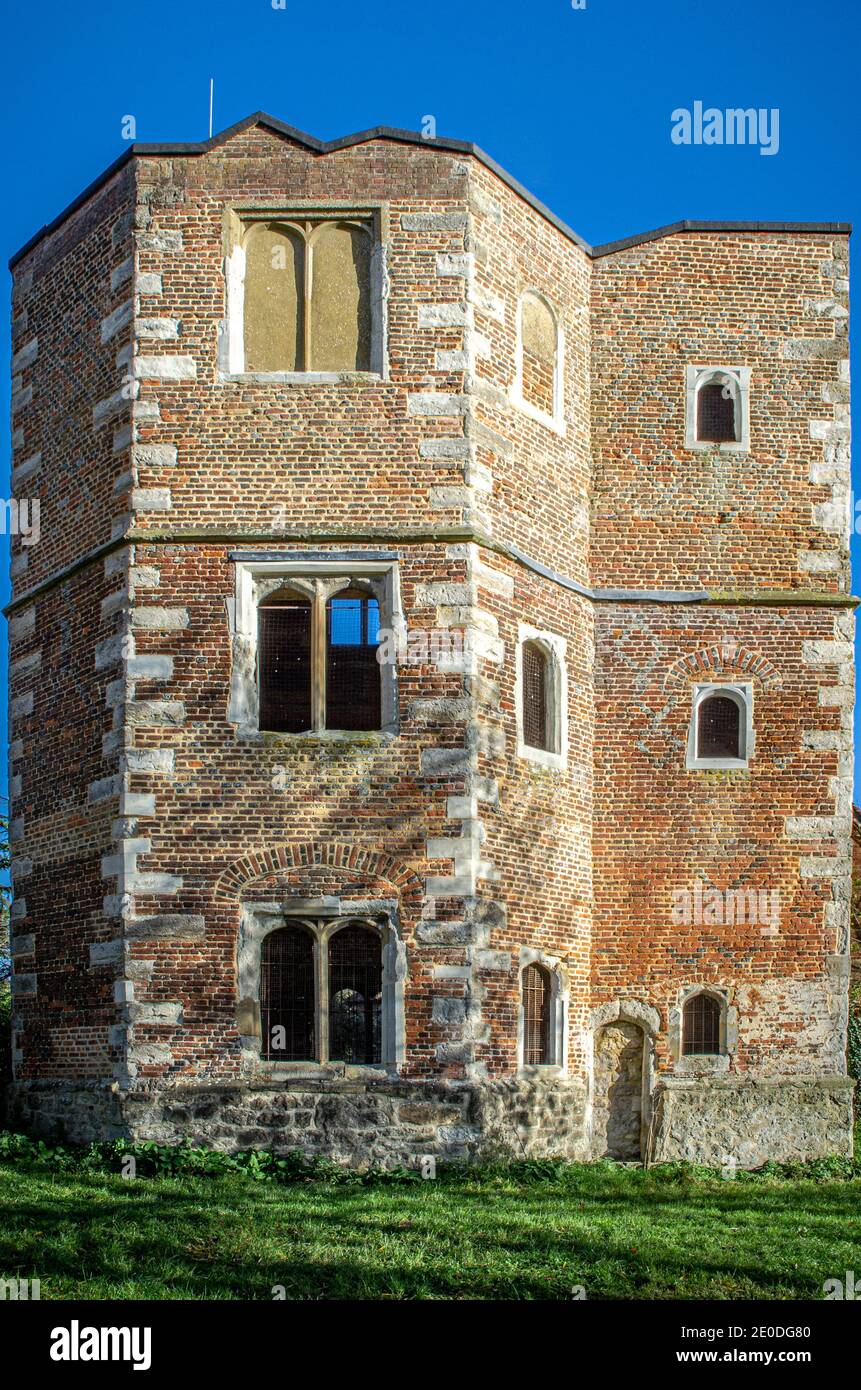 Otford Palace Porträtansicht Stockfoto